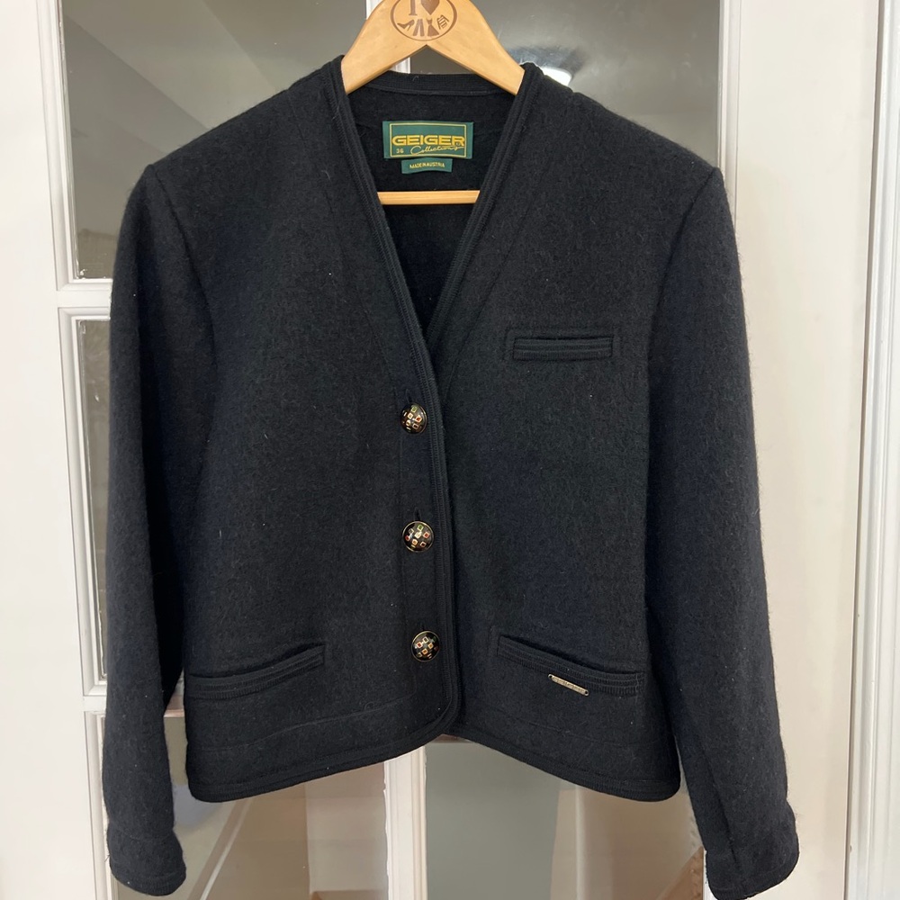 Geiger Made in Austria Wool & Kid Mohair Jacket - size  36 US XS/S